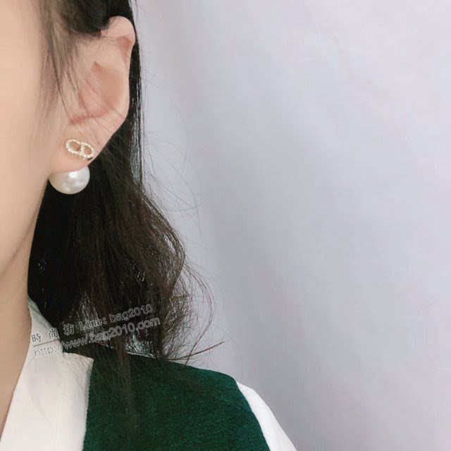Dior飾品 迪奧經典熱銷款珍珠耳釘 Dior高端品質耳環  zgd1004